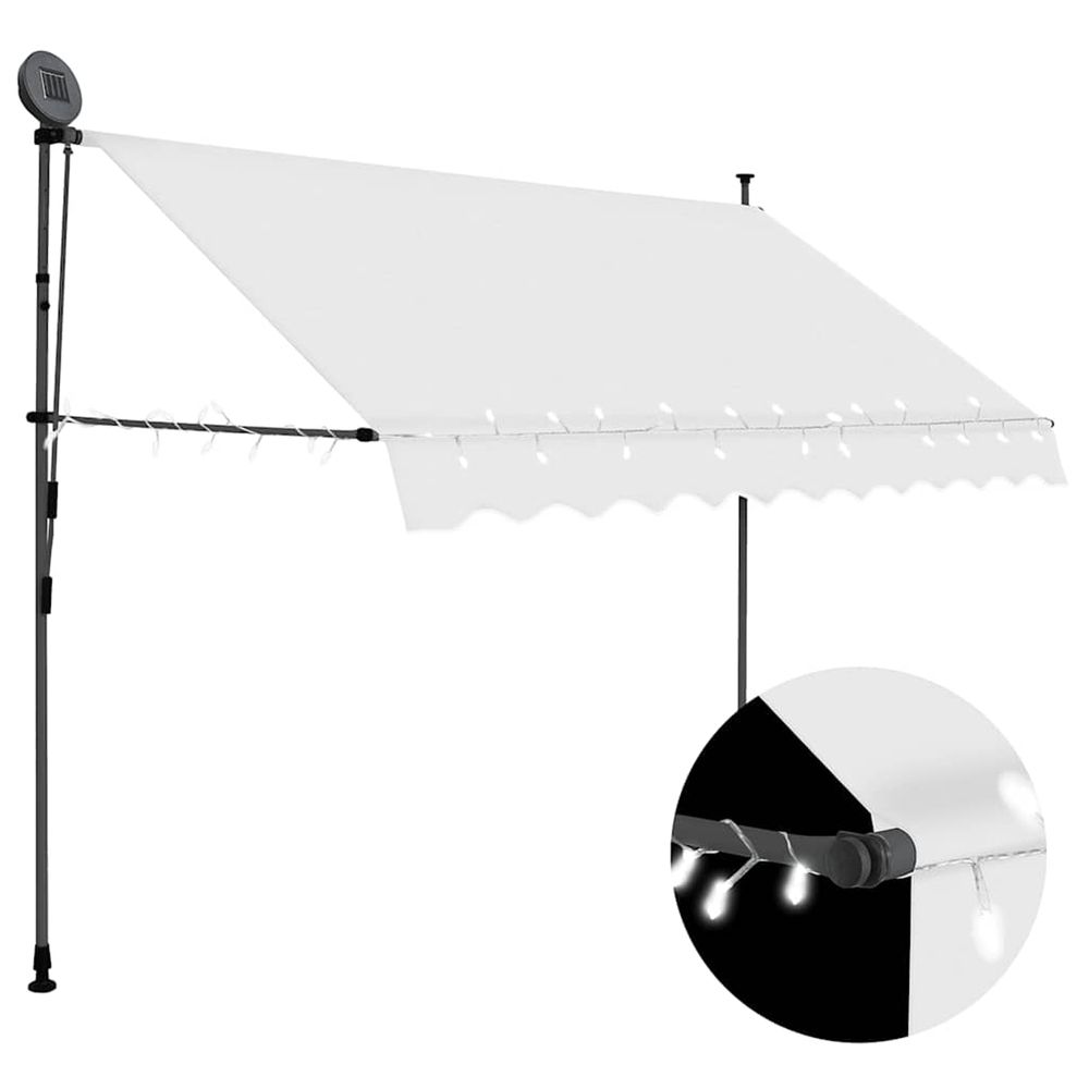 Store manuel rÃ©tractable avec LED 250