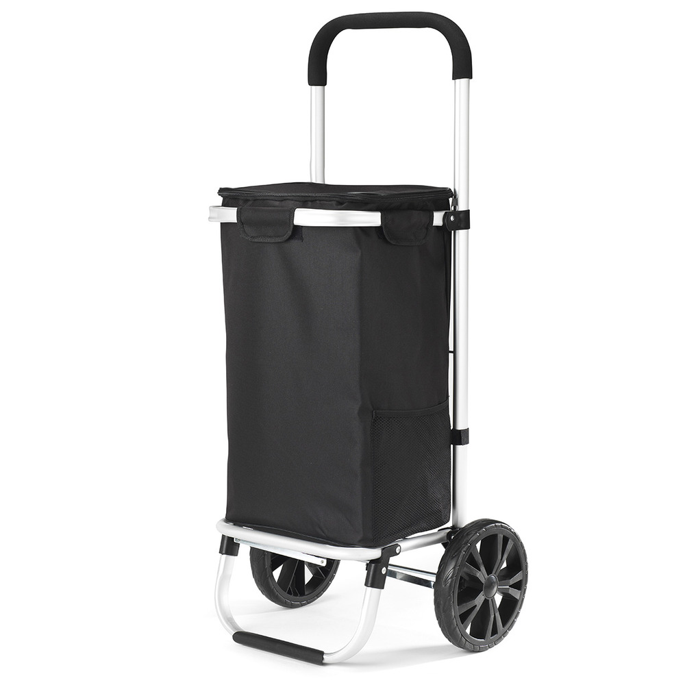 Poussette de marché 2 roues 42l noir - easypouss max