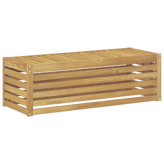 Banc de jardin blanc 115 x 43 x 37 cm bois d'acacia massif