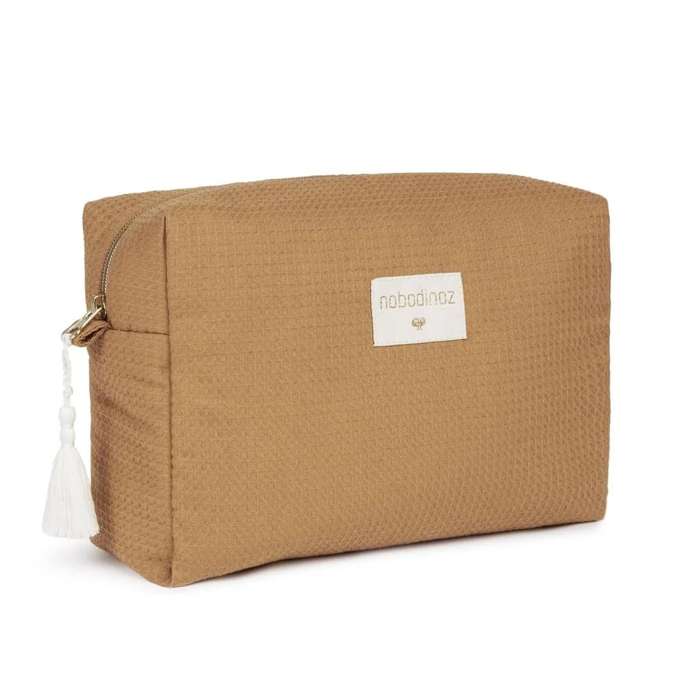 Nobodinoz diva trousse de toilette imperméable caramel