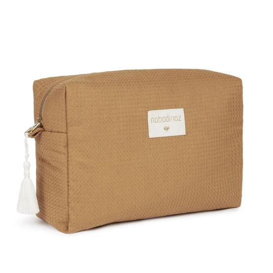 Nobodinoz diva trousse de toilette imperméable caramel