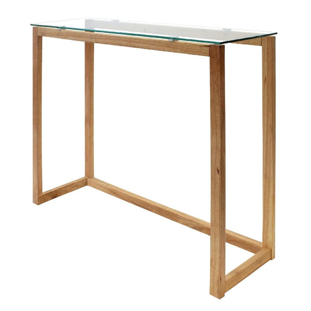Console design bois & verre 