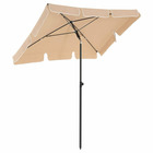 Parasol de balcon rectangulaire 1,8 x 1,25 m protection upf 50+ ombrelle toile avec revêtement en pa sac de transport terrass