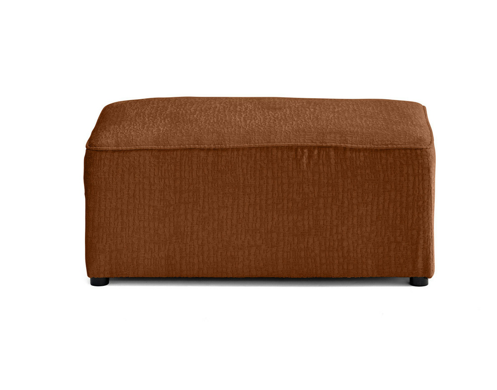 Topaze - pouf - en tissu velours relief
