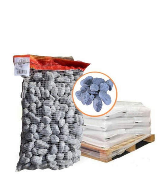Galet marbre gris nevada 25-40mm, 10 filets de 20 kg - f-pai074-10x20