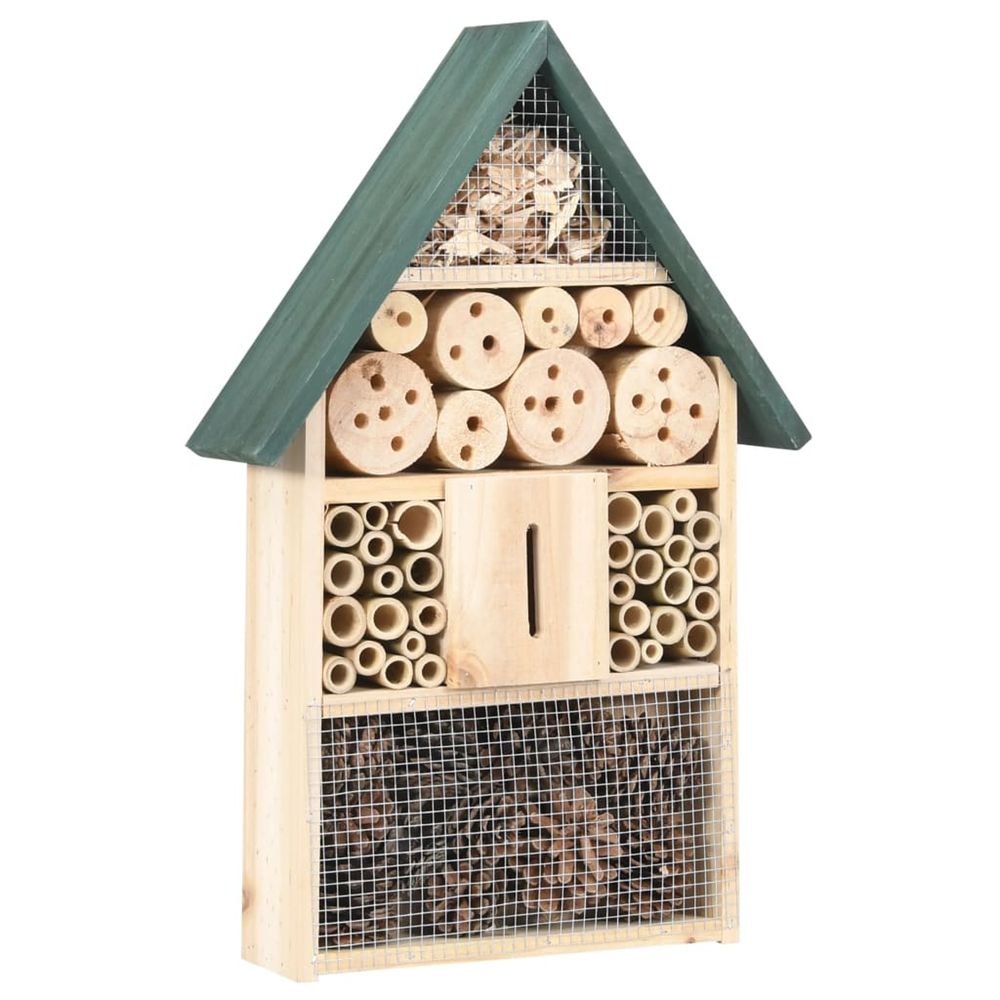 Hôtel à insectes 31x10x48 cm bois de sapin
