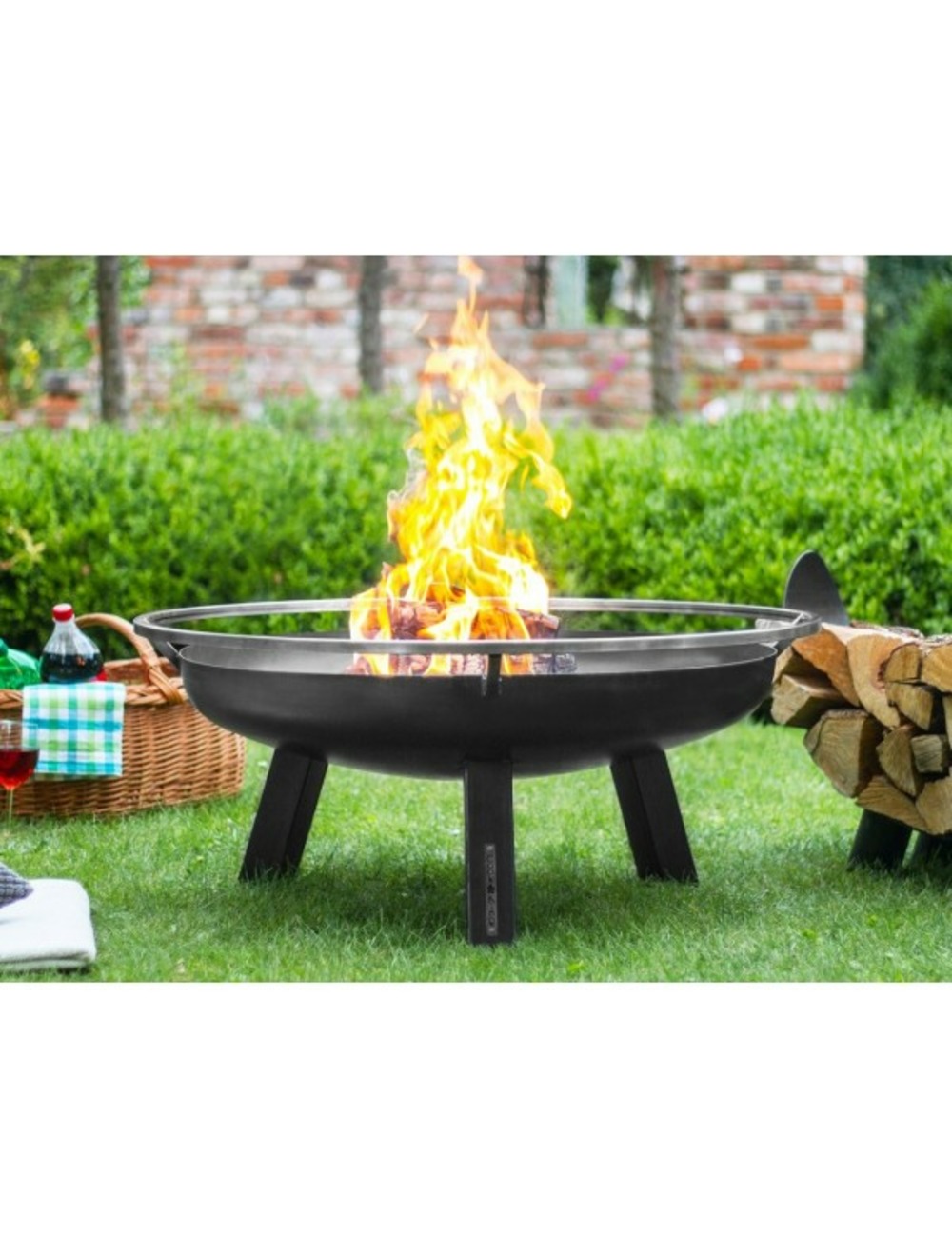 Brasero de jardin porto en acier-braséro seul-ø 100cm--