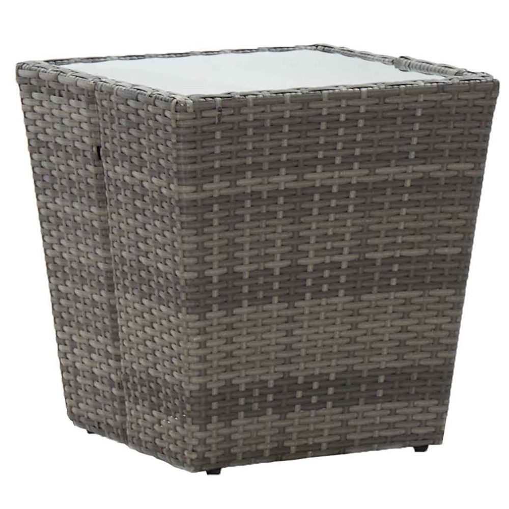 vidaXL Table Ã  thÃ© Gris 41,5x41,5x43 cm