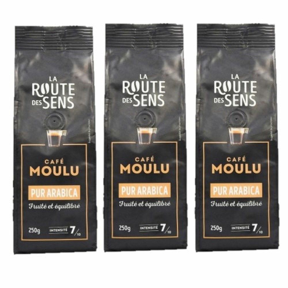 Café moulu 100% arabica - la route des sens