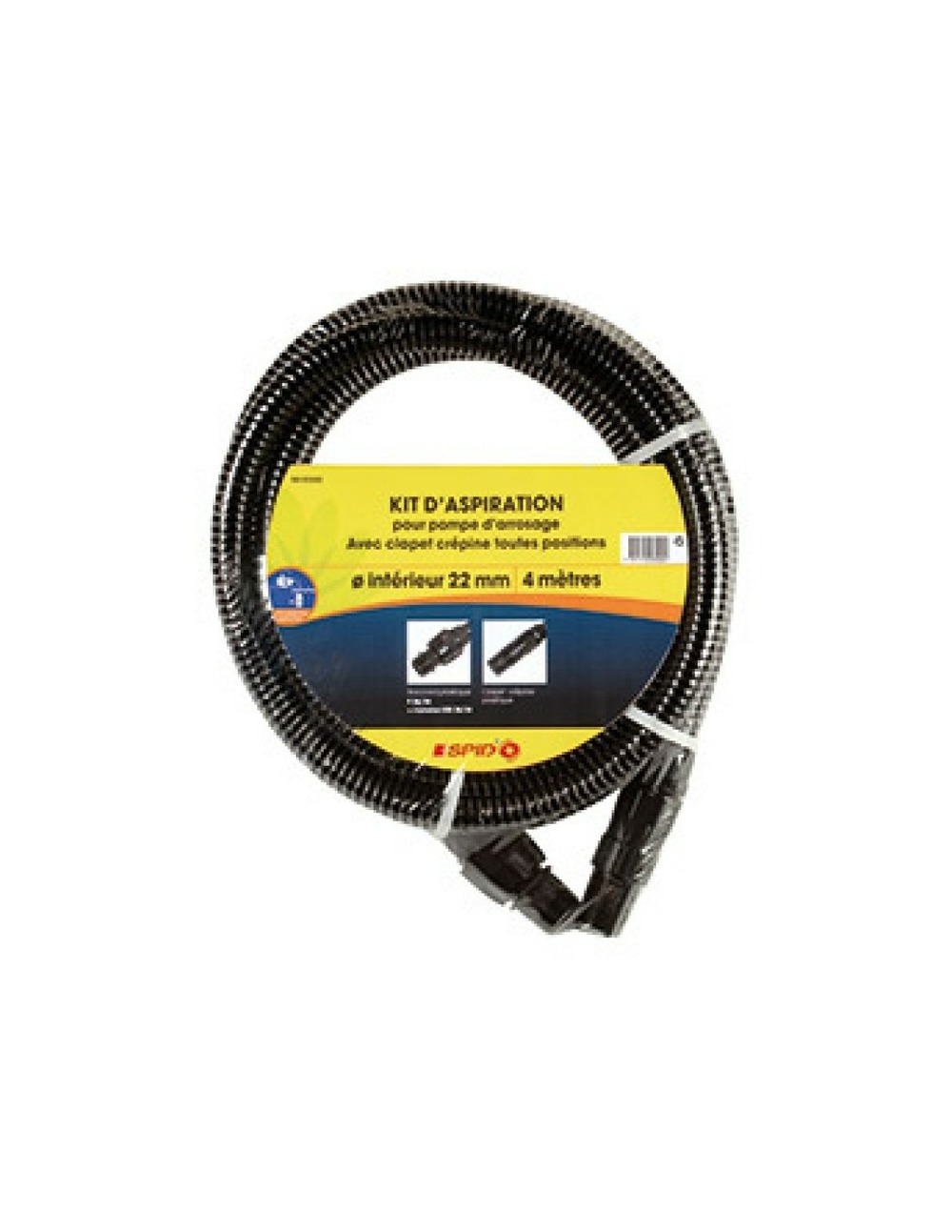 Kit d'aspiration pour pompe diamêtre 22mm raccord plastique longueur 7m ref - dipra