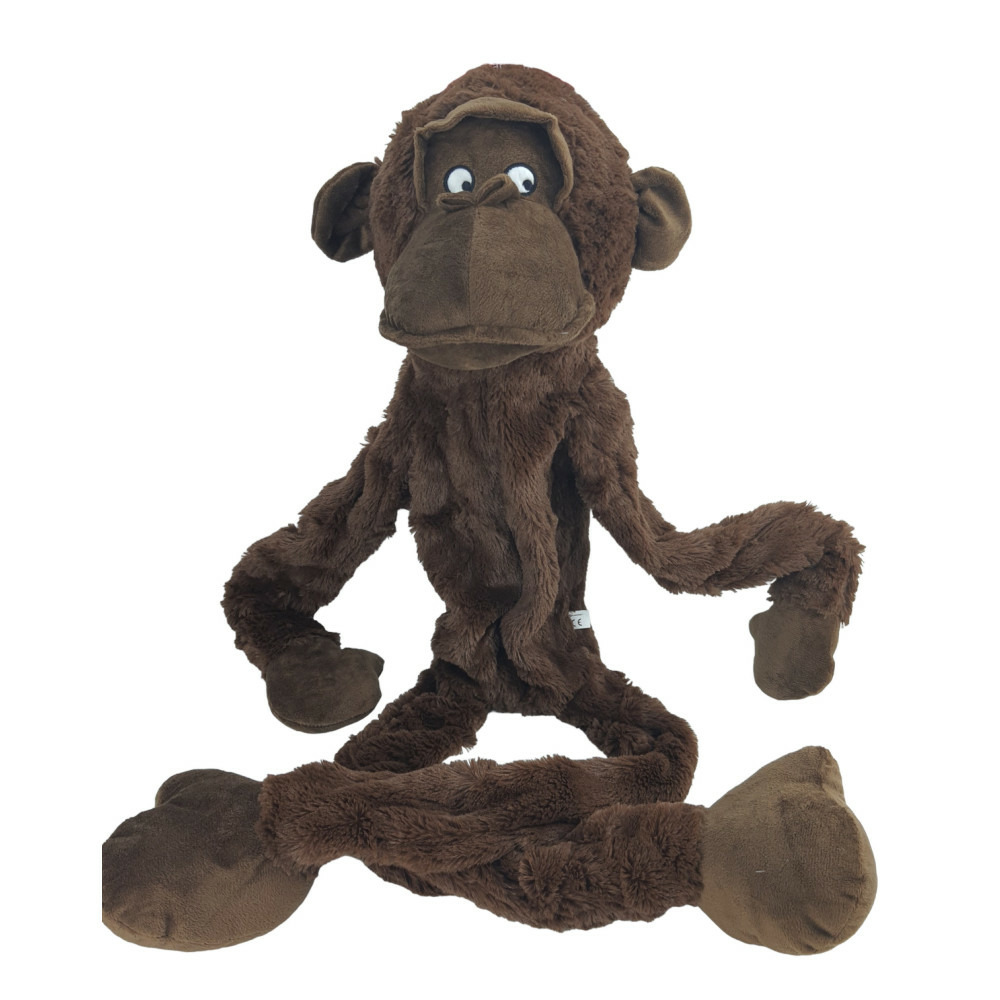 Jeux singe madina marron 100cm pour chien