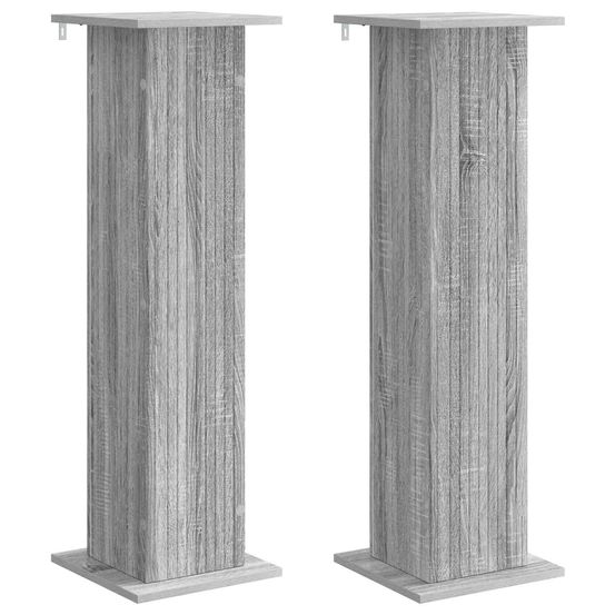 Support de plante 2 pc sonoma gris 30,5 x 30 x 100,5 cm