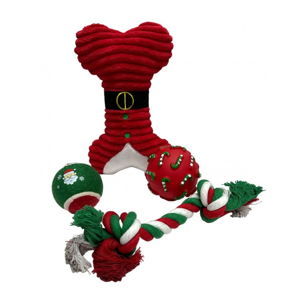 Jouets peluche noël coffret cadeau peluche pour chien