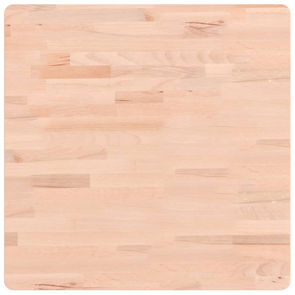 Dessus de table 60x60x2,5 cm carré bois massif de hêtre