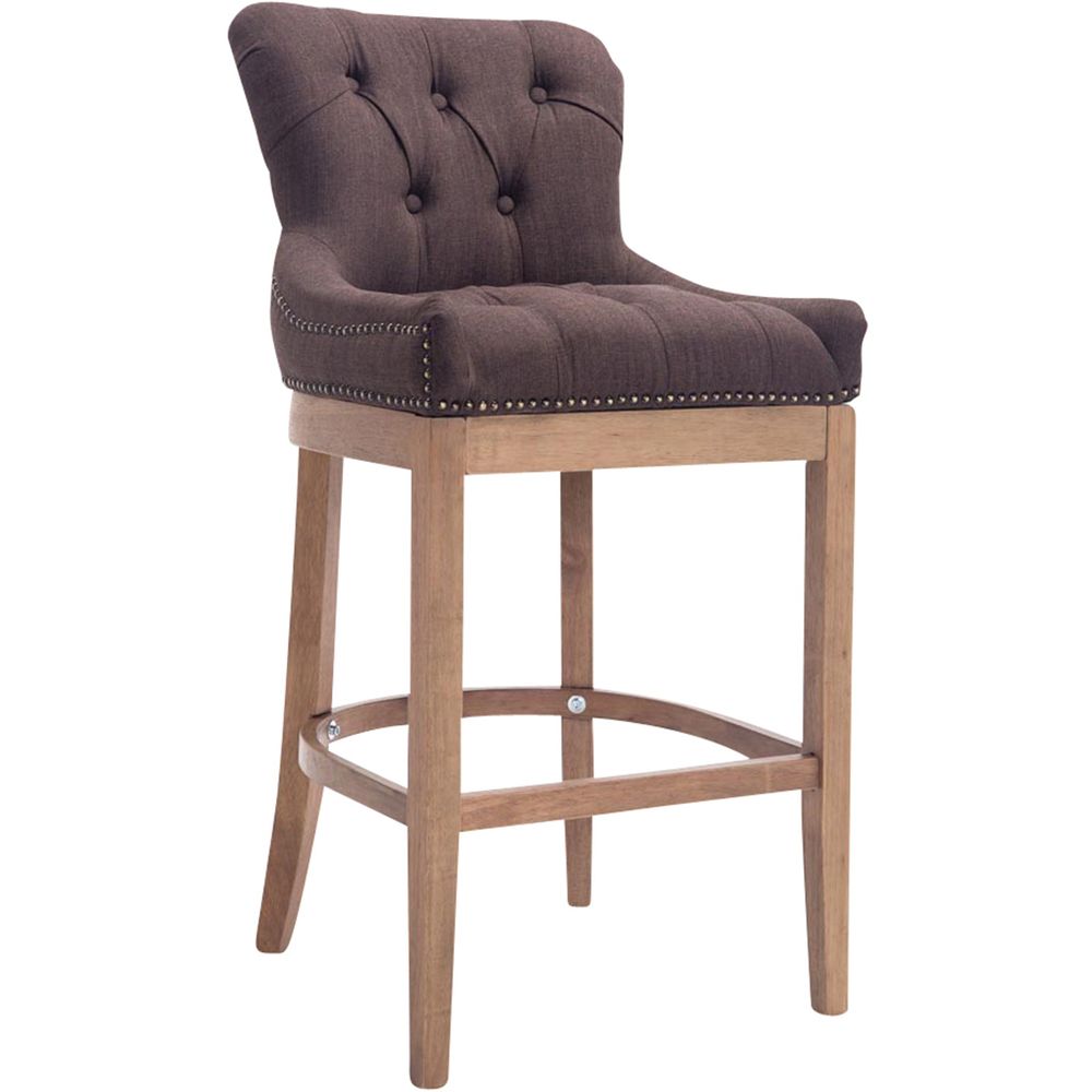 Tabouret de bar lakewood tissu, clair antique