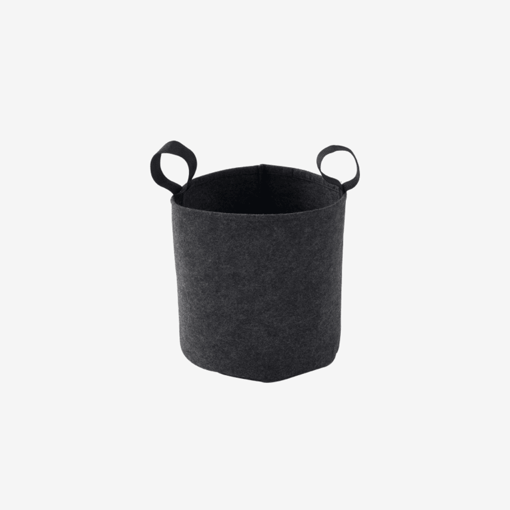 Sac feutre geotextil 25cm gris anthracite bag 4 plant forest-style