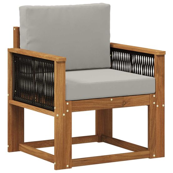 Sofa de milieu extérieur bois d'acacia massif naturel