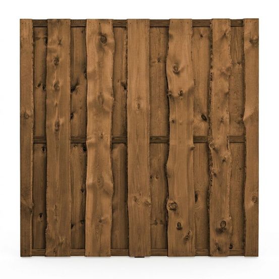 Panneau claustra occultant bois foncé 180 x 180 cm
