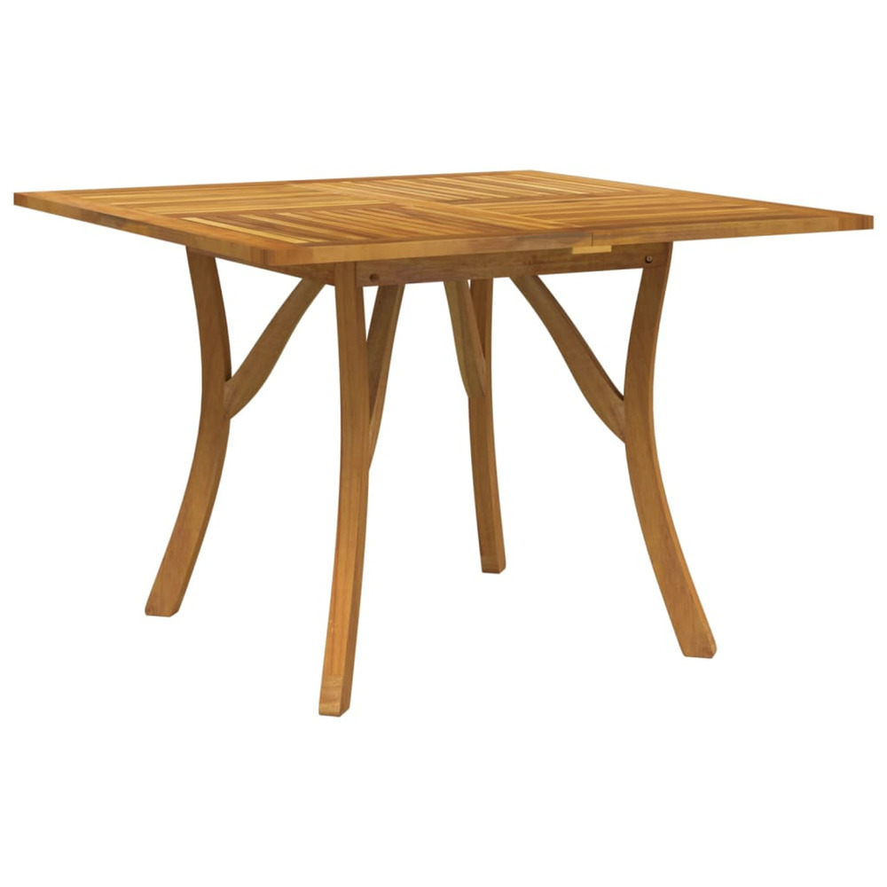 Table de jardin 110x110x75 cm bois d'acacia solide