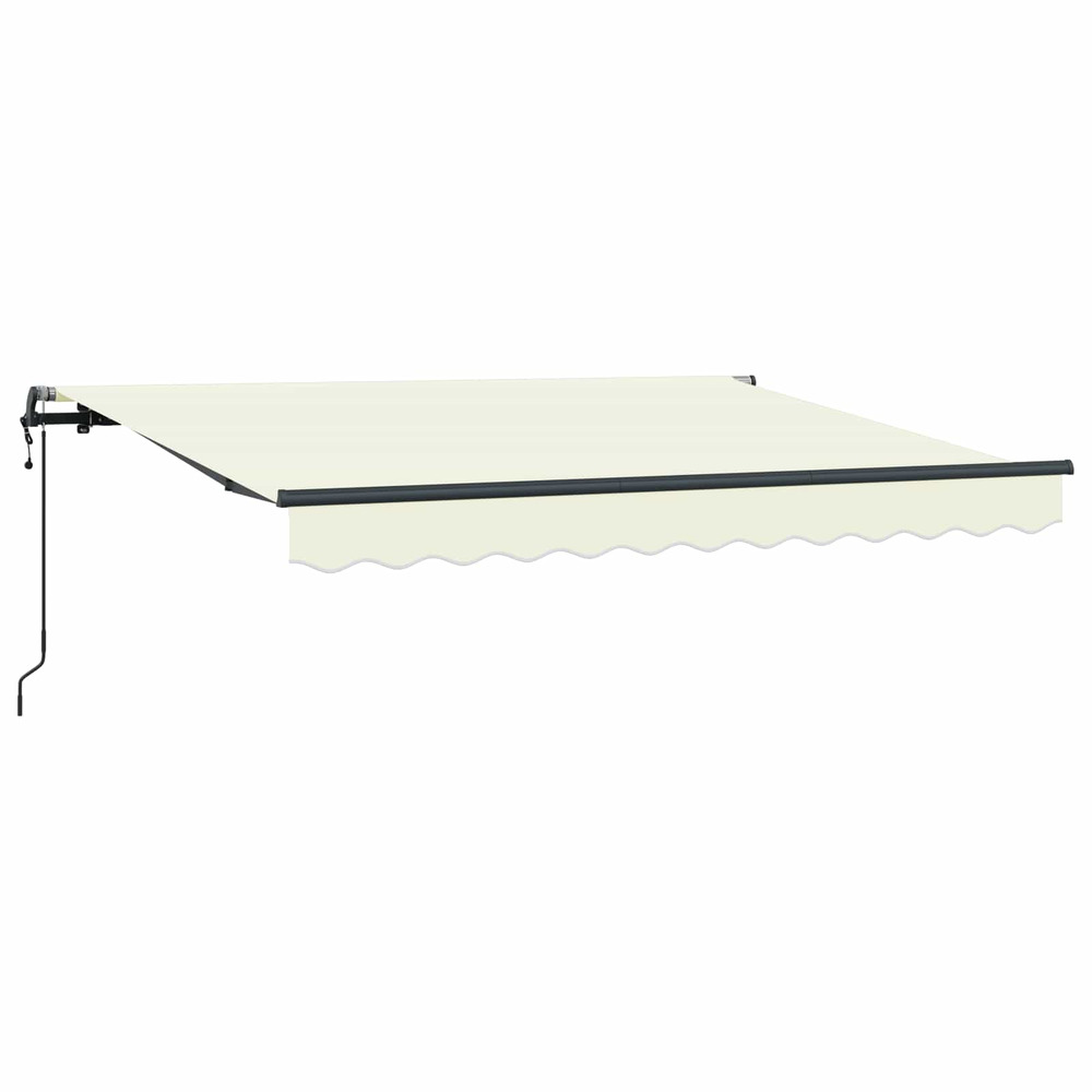 Auvent rétractable crème 250 x 200 cm tissu