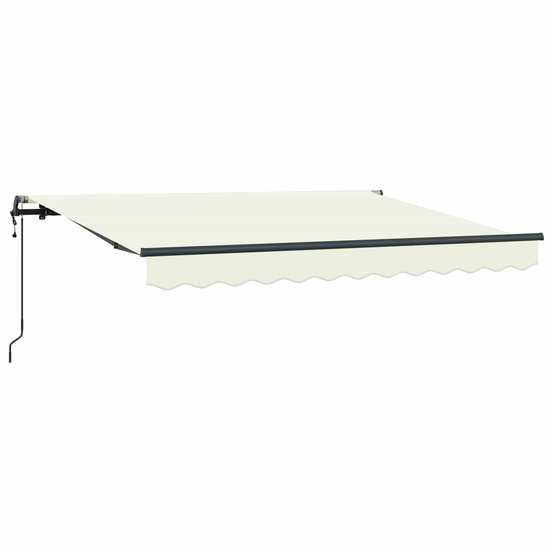 Auvent rétractable crème 250 x 200 cm tissu
