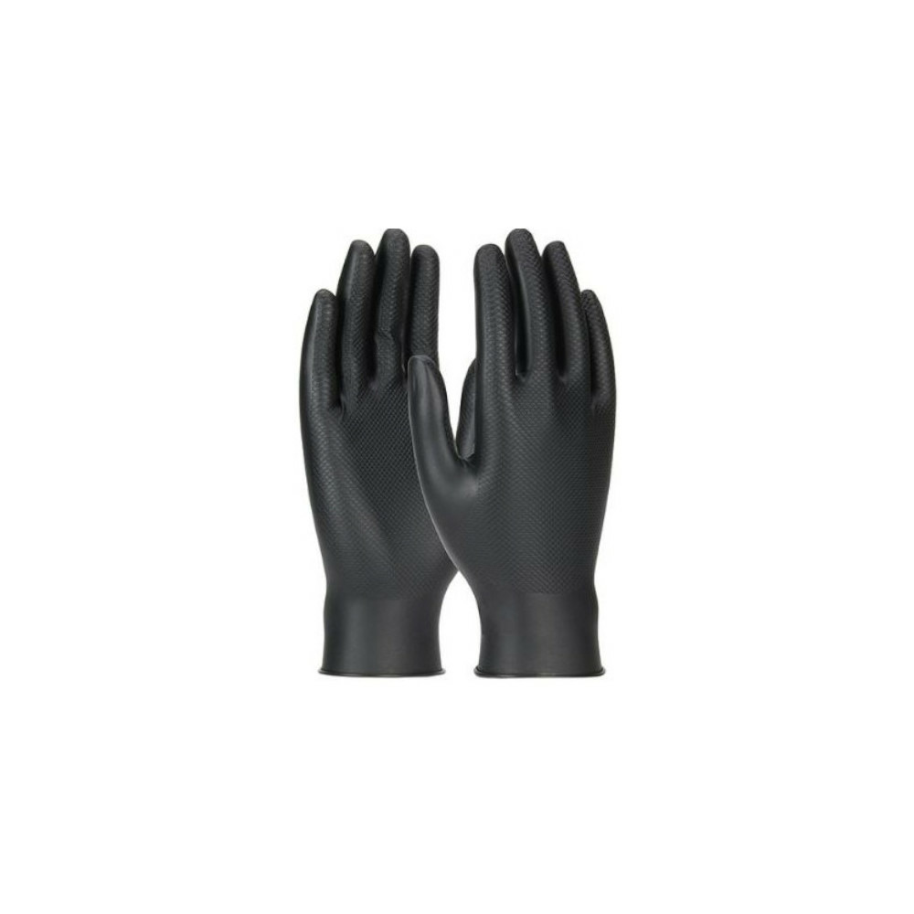Gant usage unique grippaz nitrile noir t7 pip france 246bk 07