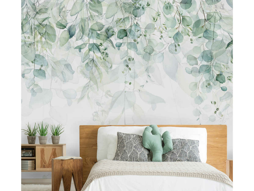 Papier peint premium - gentle touch of nature vert 400 x 280 cm - artgeist