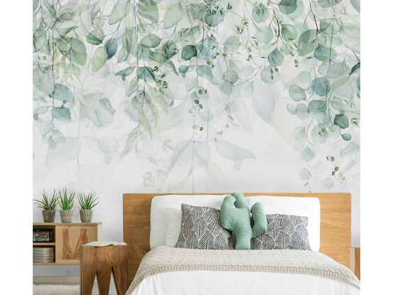 Papier peint premium - gentle touch of nature vert 400 x 280 cm - artgeist