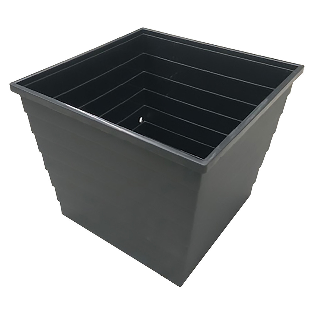 Pot de fleur d'extérieur à arrosage automatique waterups - noir