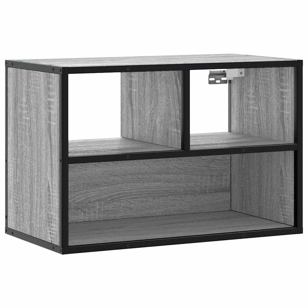 Meuble tv sonoma gris 60x31x39,5 cm bois d'ingénierie et métal