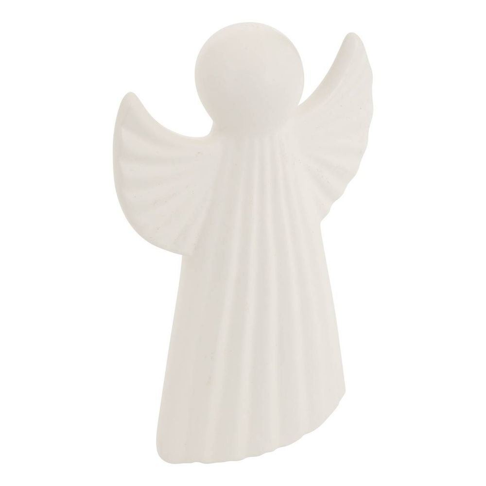 Ange de noël en céramique h. 20,5 cm
