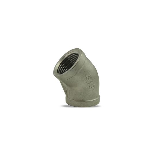 Coude 45° femelle / femelle en inox 316 - 2''