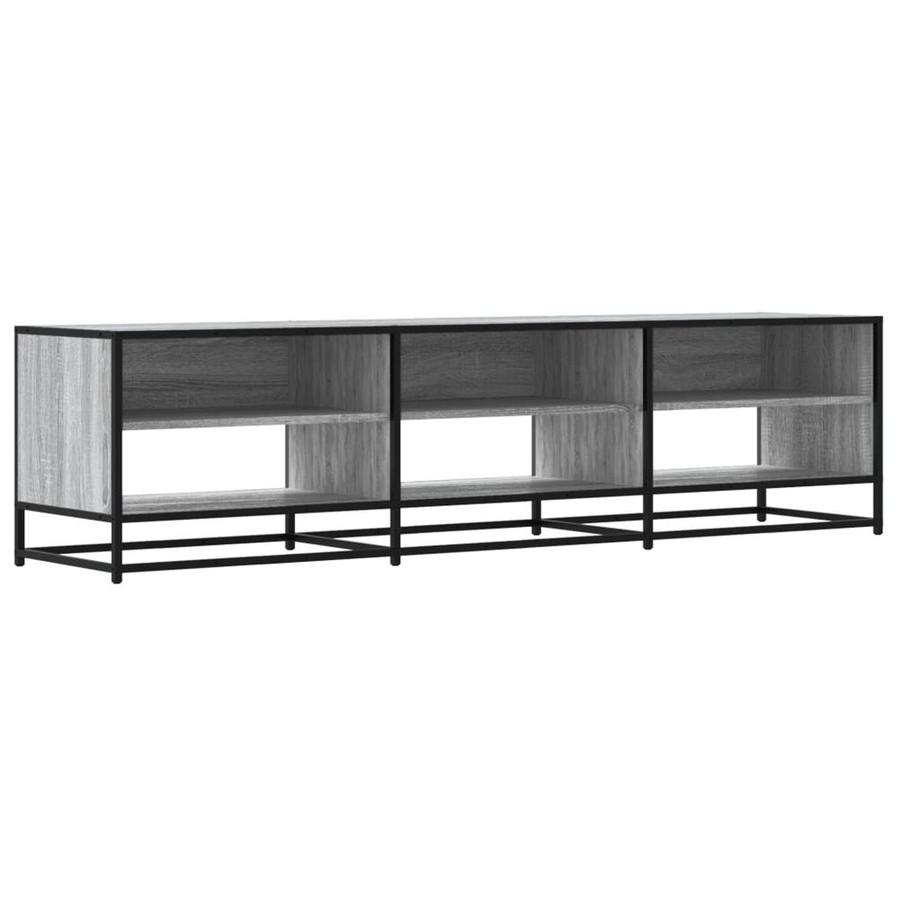 Meuble tv sonoma gris 180x40x46 cm bois d'ingénierie