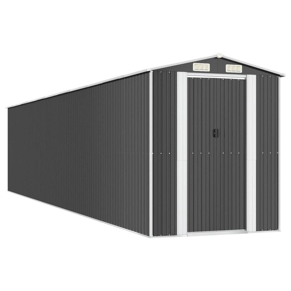 Abri de jardin anthracite 192x938x223 cm acier galvanisé