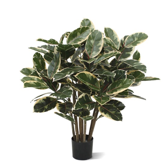 Ficus elastica robusta plante artificielle 100 cm