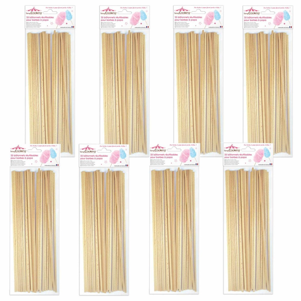 200 bâtonnets pour barbe à papa