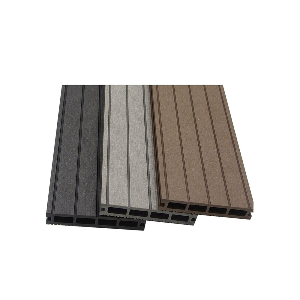 Home deluxe - lames de terrasse en wpc samana - échantillon - 7 x 14 x 2,01 cm i sol de terrasse bordure de piscine revêtement de