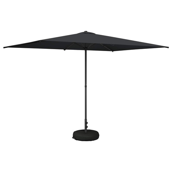 Parasol de jardin avec base 200 x 300 cm polyester