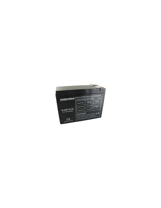Batterie motoculture tashima 12v, 10a adaptable pour ecomower. L: 151, l: 63, h:110mm, + à gauche 100% étanche. - batterie à met