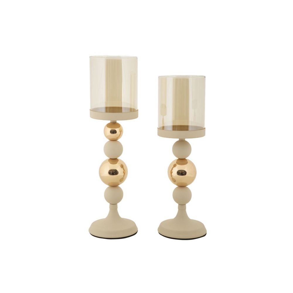 Lot de 2 bougeoirs design 