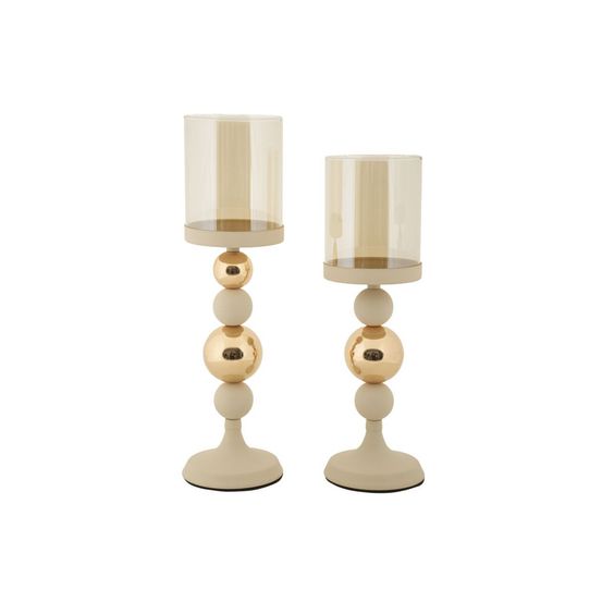 Lot de 2 bougeoirs design