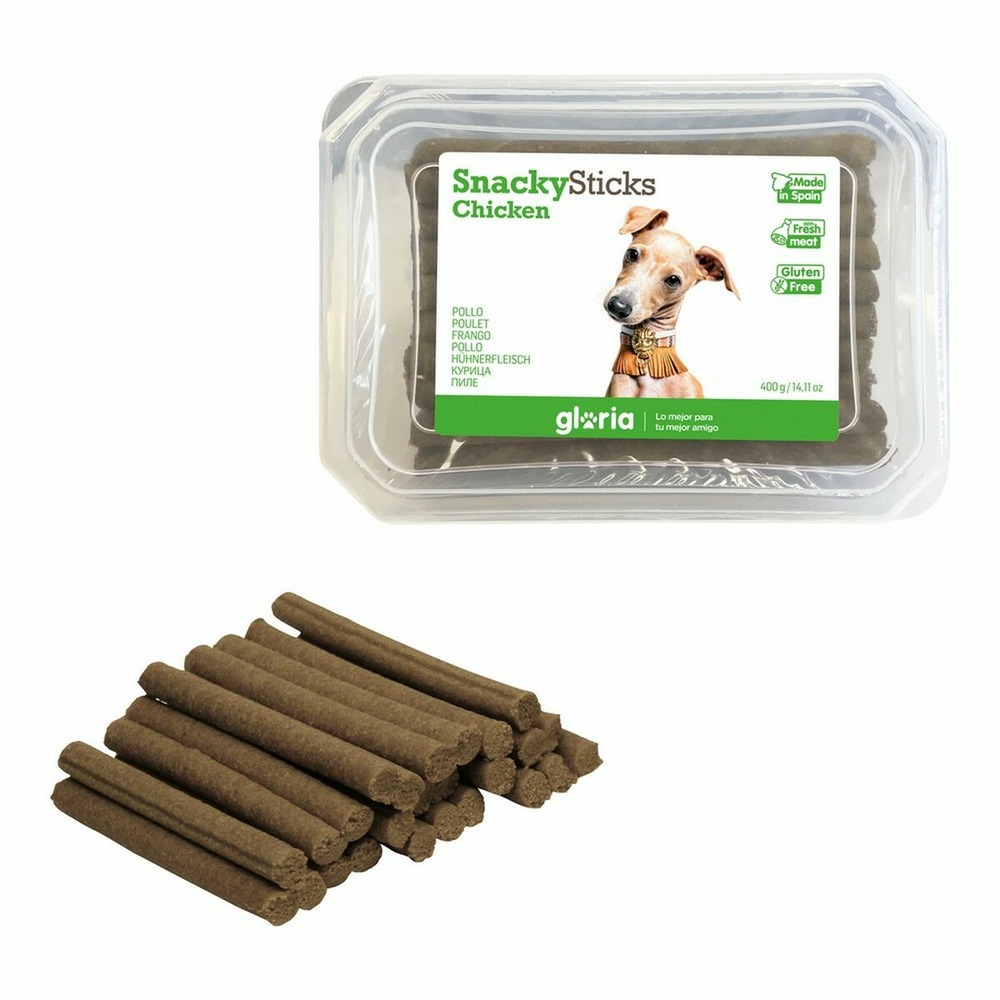 Snack pour chiens gloria snackys sticks poulet bars (800 g) (800 g)
