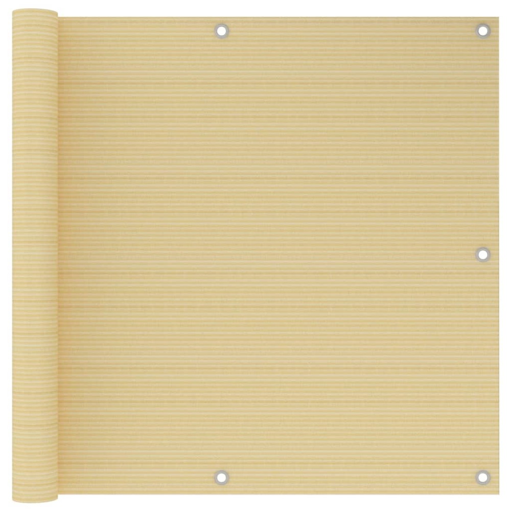 Écran de balcon brise pare vue protection confidentialité 90 x 300 cm pehd beige