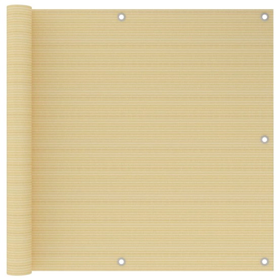 Écran de balcon brise pare vue protection confidentialité 90 x 300 cm pehd beige