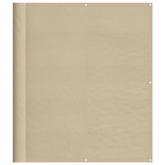 Écran de balcon beige 120x1000 cm 100% polyester oxford