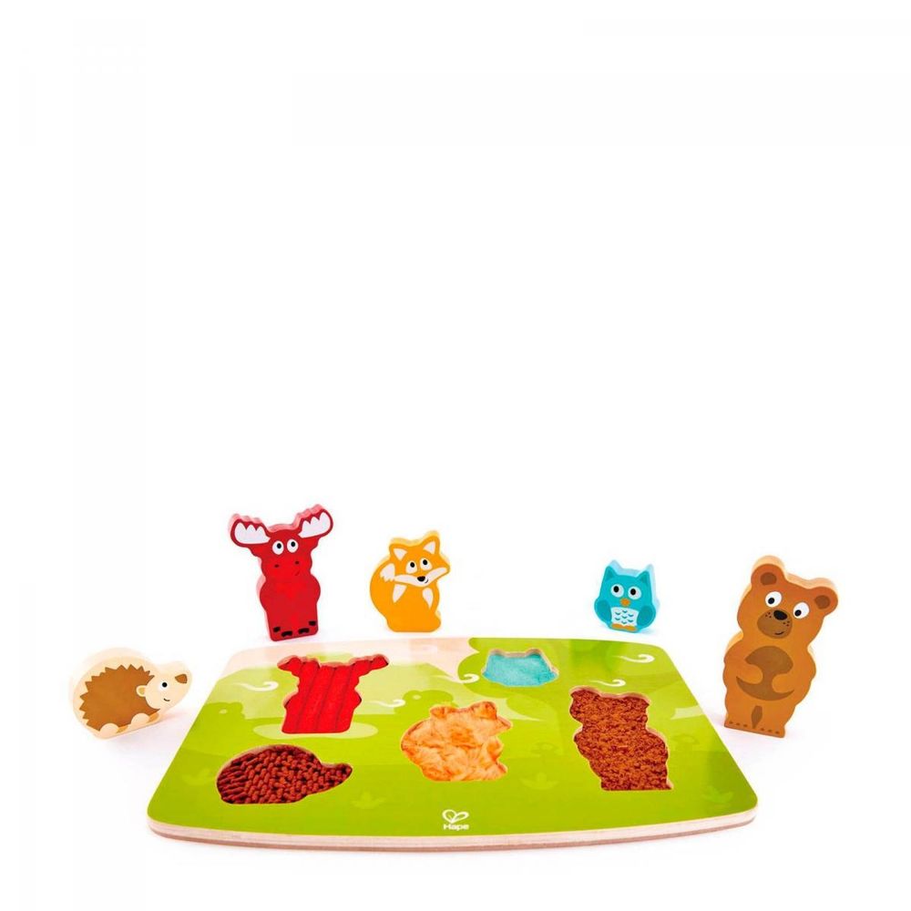 Puzzle tactile animaux de la foret