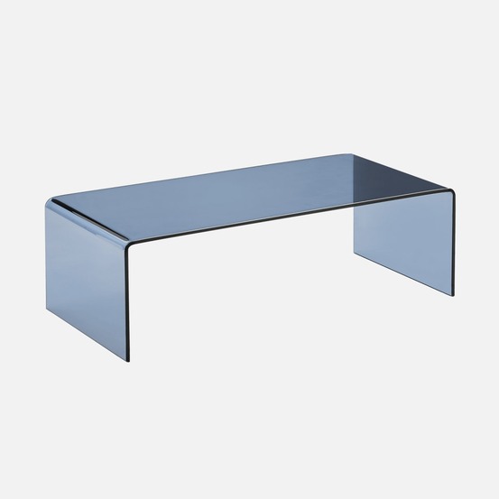 Table basse rectangulaire en verre trempé 110cm - glintz