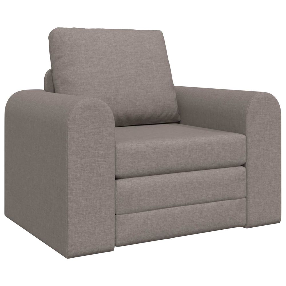 Canapé-lit taupe 98 x 71 x 83 cm tissu