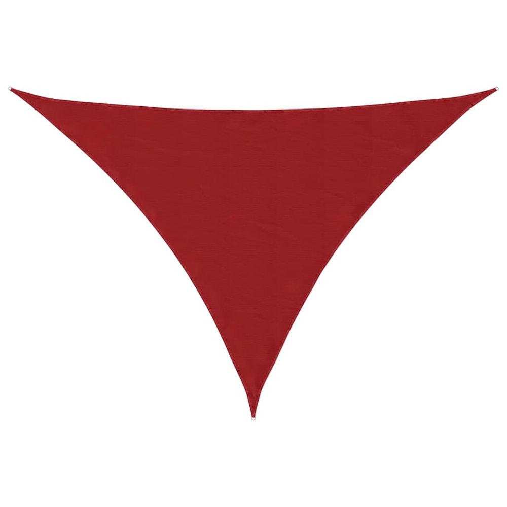 Voile de parasol tissu oxford triangulaire 4x5x5 m rouge