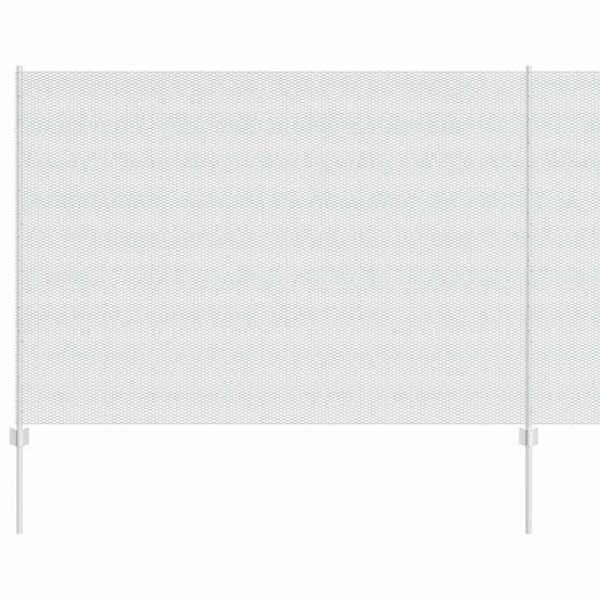 Clôture et poteau argent 1,6 x 10 m acier